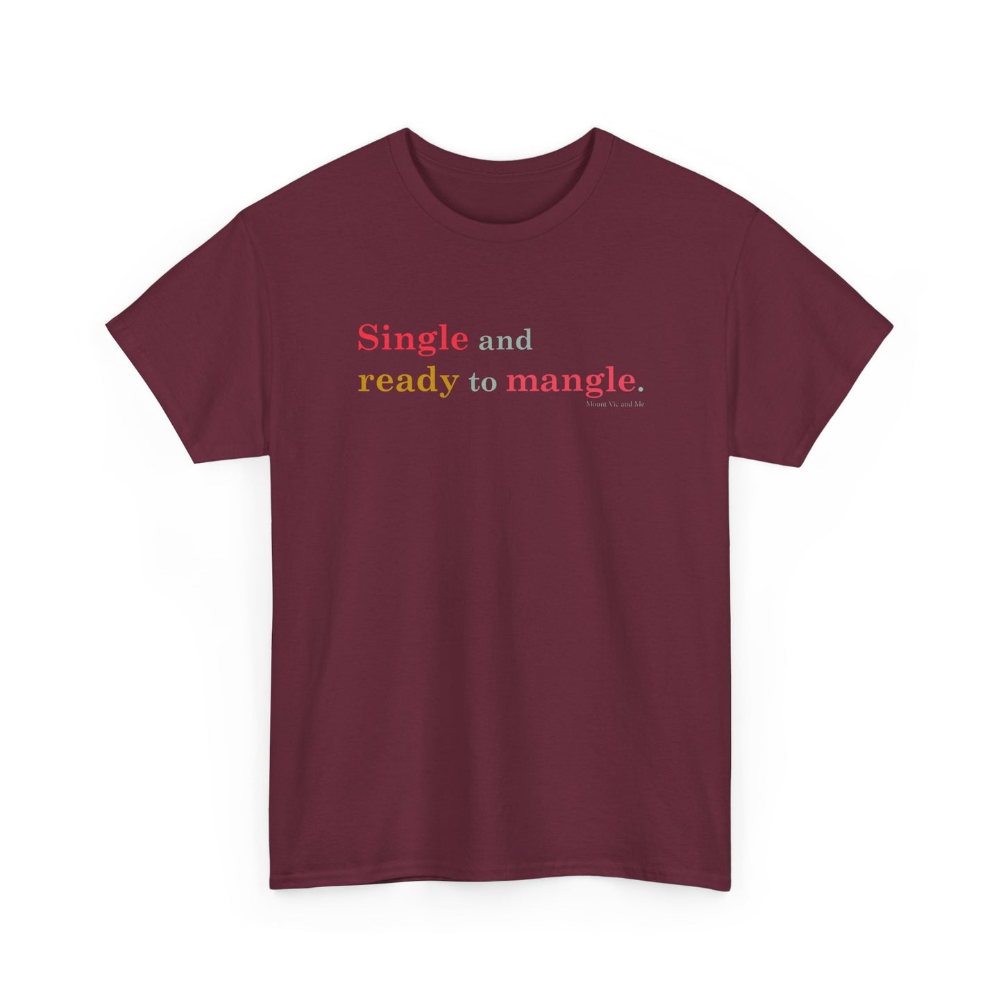 Single ready to mangle cotton t shirt