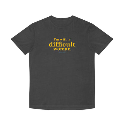 I'm with a difficult woman faded t shirt