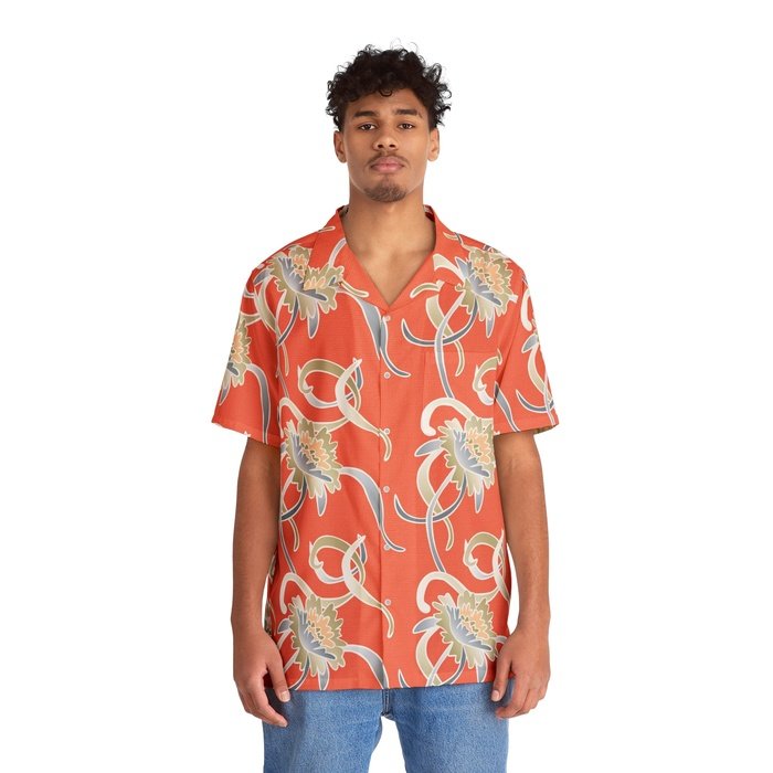 Golden Gals Peach Hawaiian Shirt