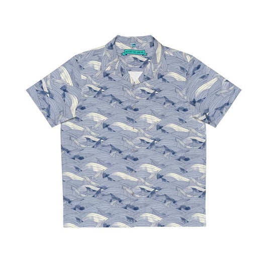 Rolling Blue Waves Hawaiian Shirt