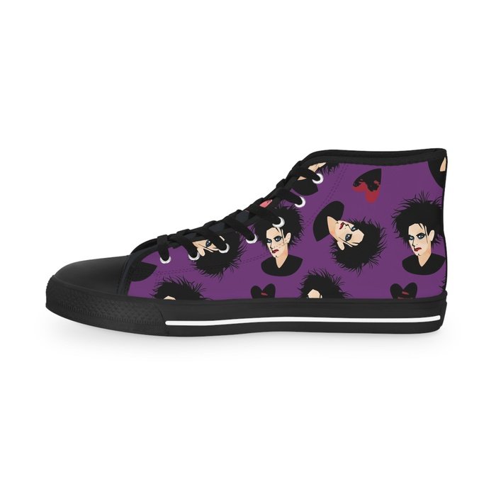 Mr Smith purple high top mens sneakers