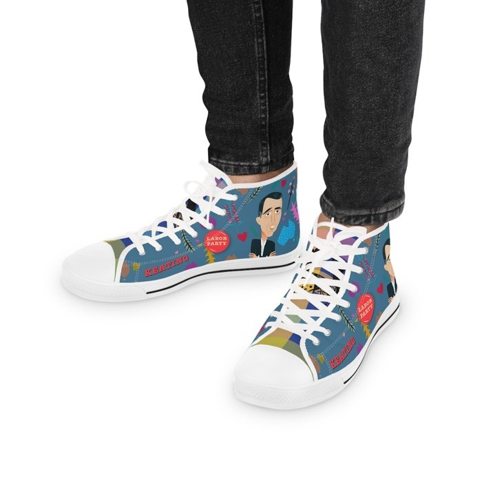 Paul Keating high top mens sneakers