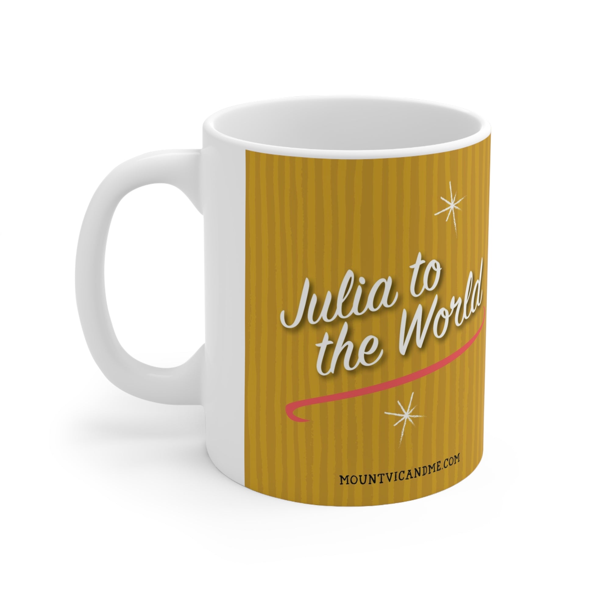 Julia to the World Christmas mug