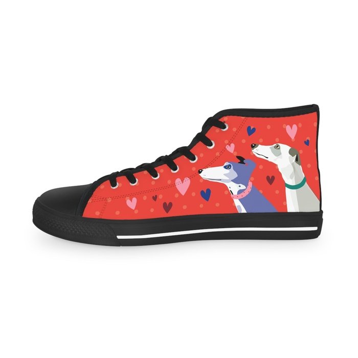 Greyhound Love high top mens sneakers