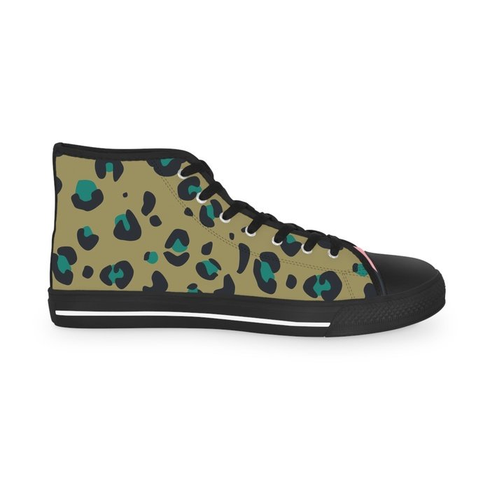 Kitsch cat high top mens sneakers