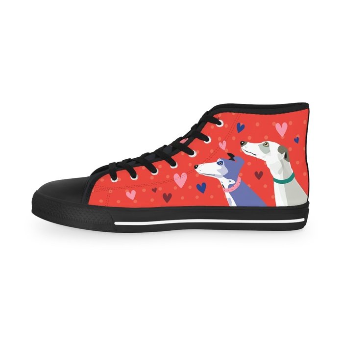 Greyhound Love high top mens sneakers