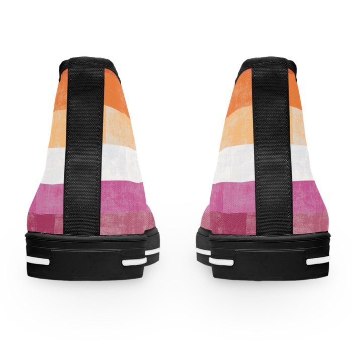 Lesbian high top womens canvas sneakers