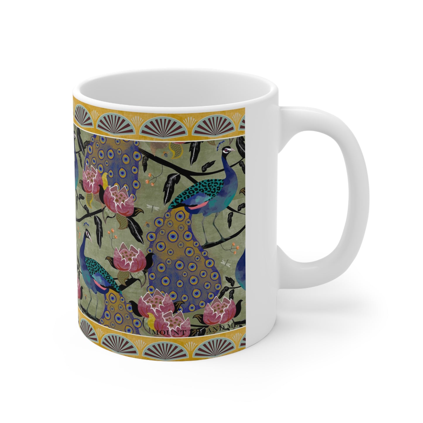 Peacock Party mug