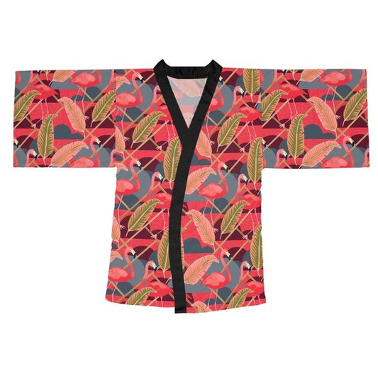 Kitsch Flamingos kimono robe