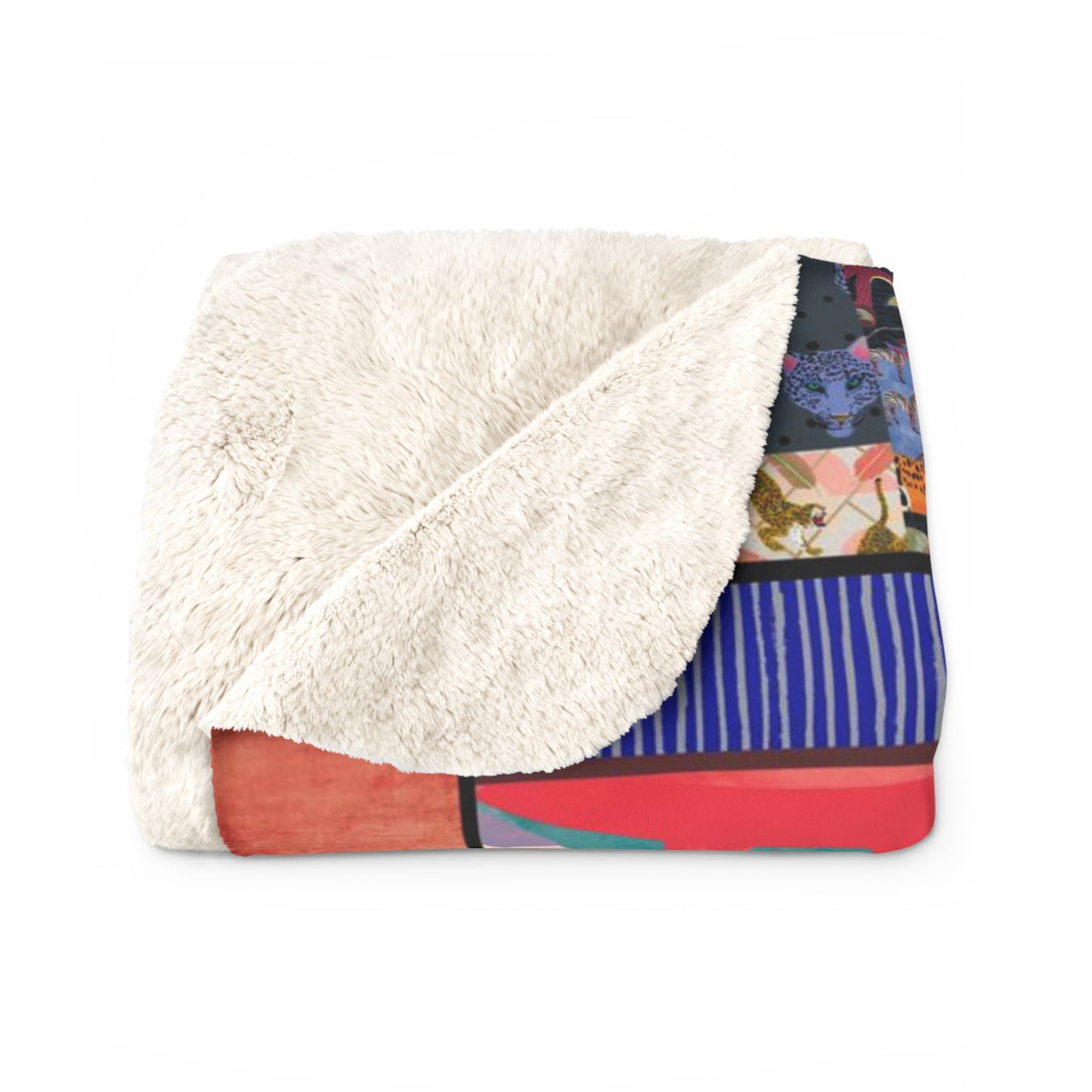 Fabulous Flamingos sherpa blanket