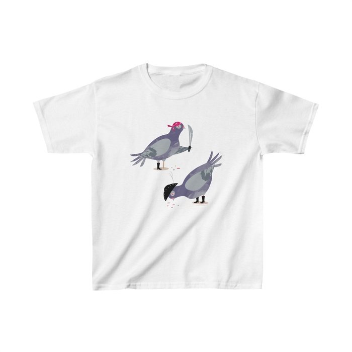 Pirate Pigeons Classic Kids cotton t shirt