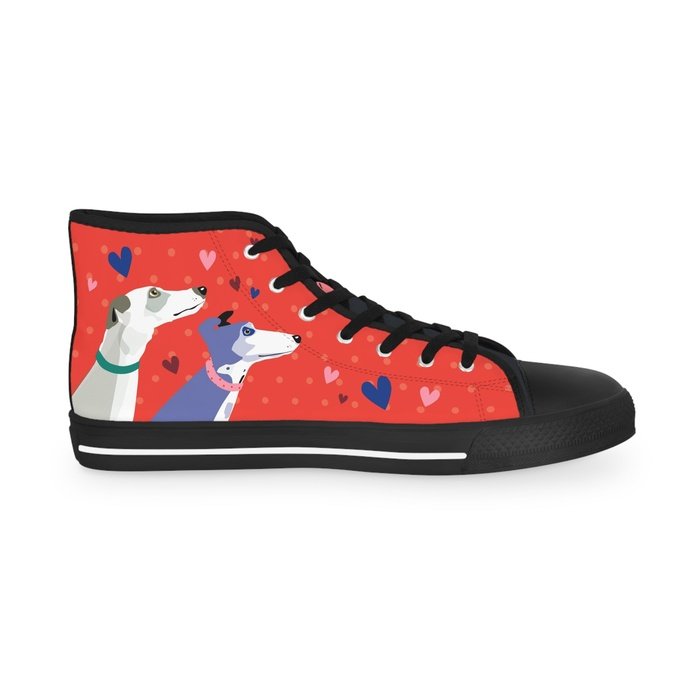 Greyhound Love high top mens sneakers