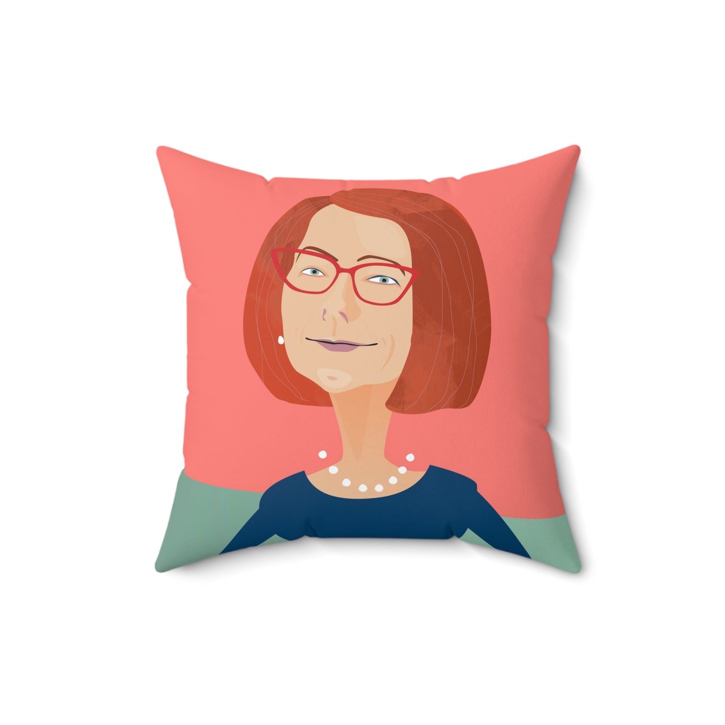 Ms Julia Gillard PM faux suede cushion