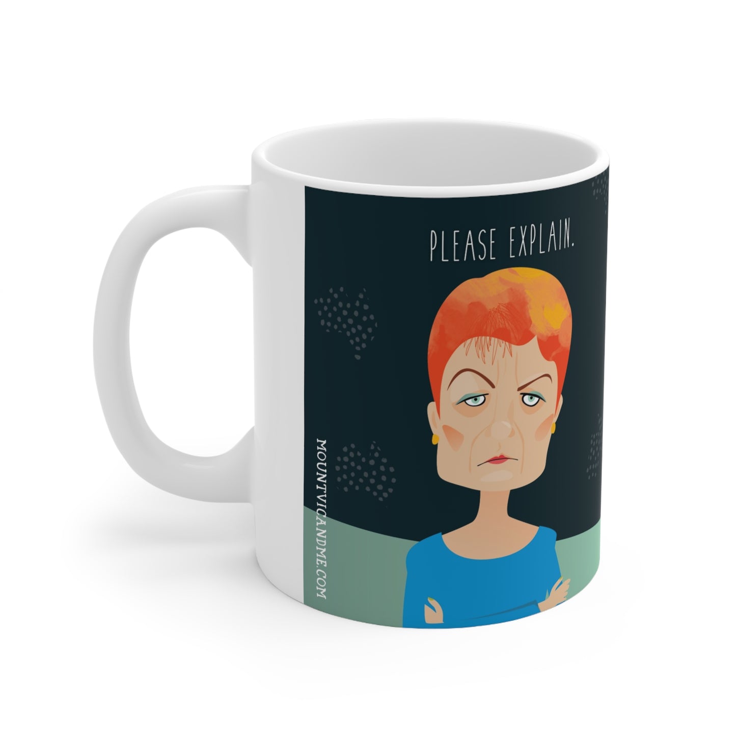 Please explain Pauline Hanson mug