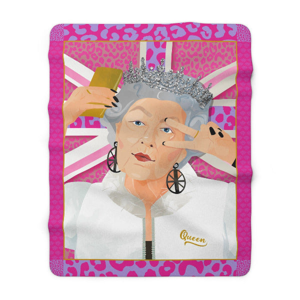 Hey Queen Royal sherpa blanket