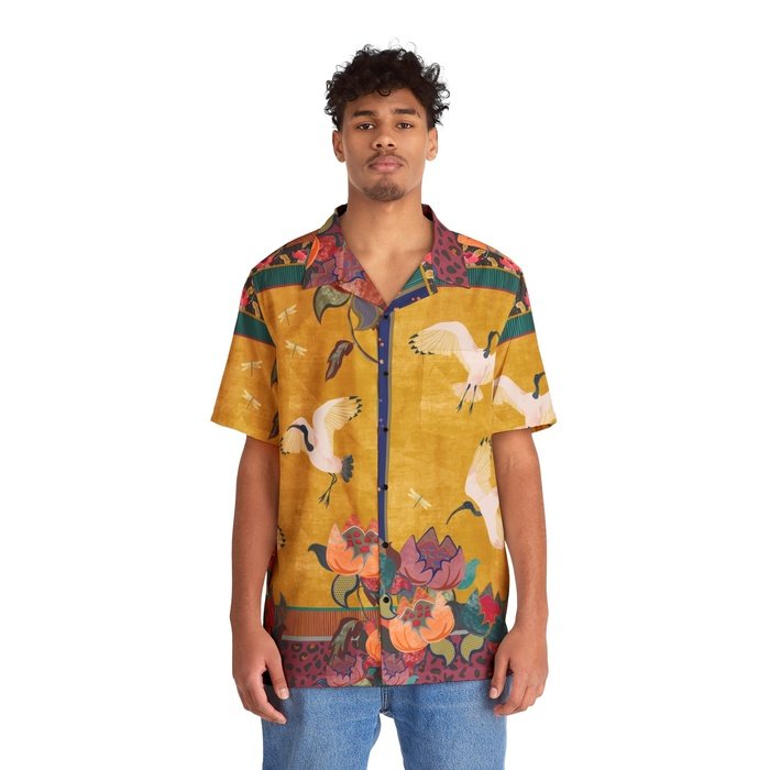 Opulent Ibis Hawaiian Shirt