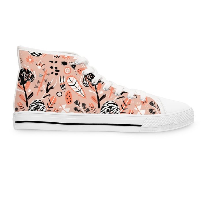 Australian Botanical high top womens canvas sneakers