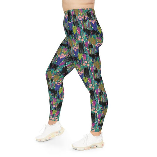 Curvy Lithgow Panther Leggings 2xl-6xl