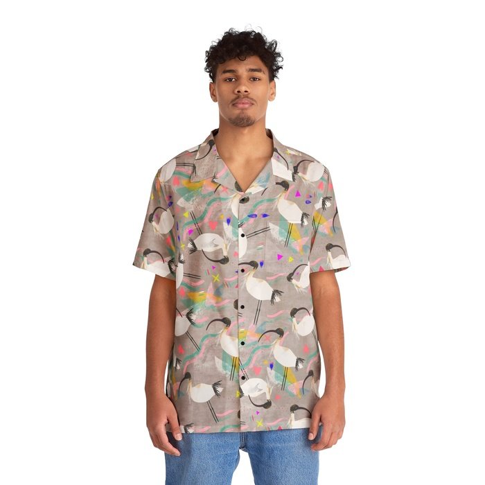 Retro Ibis Hawaiian Shirt