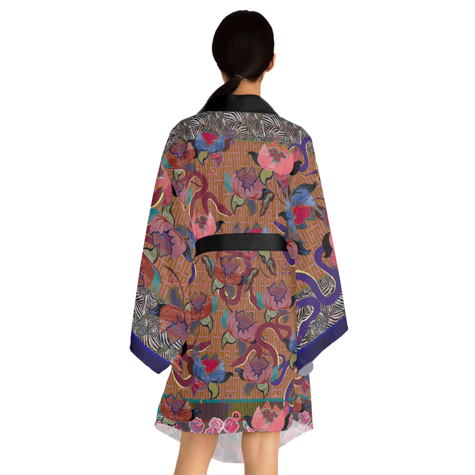 Opulent Snake kimono robe