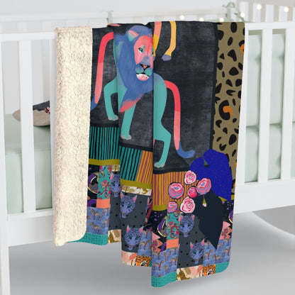 Dopamine beasts maximalist sherpa blanket