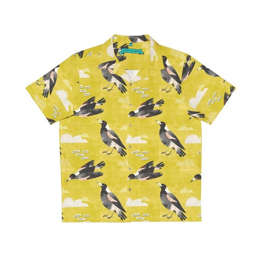 Magpie Talk Gold Men's Hawaiian Shirt