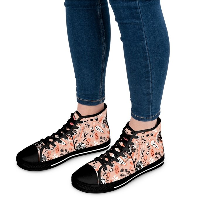 Australian Botanical high top womens canvas sneakers