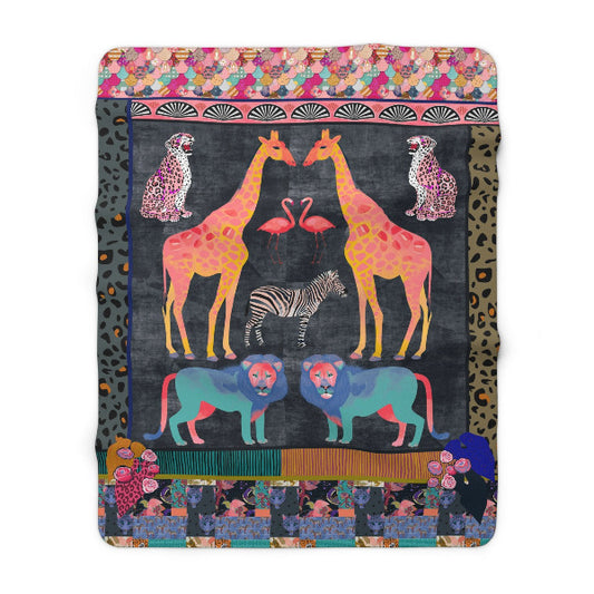 Dopamine beasts maximalist sherpa blanket