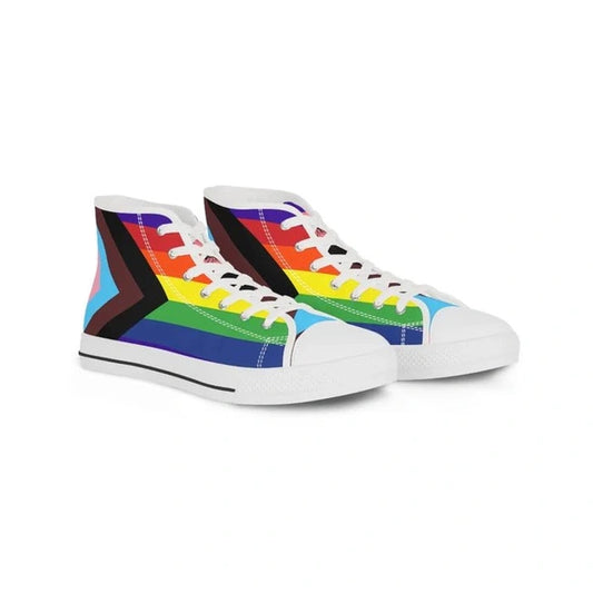RTS high top sneakers Progress Pride rainbow