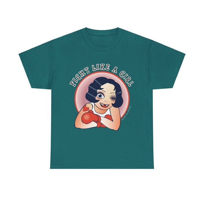 Fight like a girl feminist classic t shirt