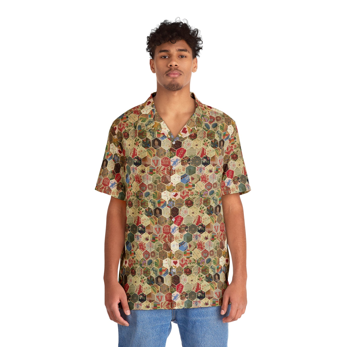 Hexagon Sampler Hawaiian Shirt