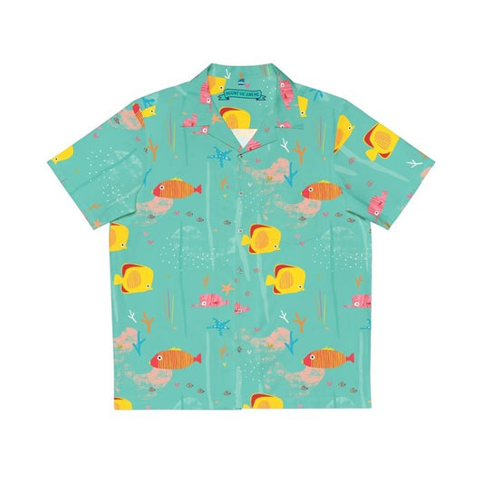 Blue Tropical Fish Hawaiian Shirt