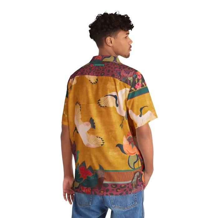 Opulent Ibis Hawaiian Shirt