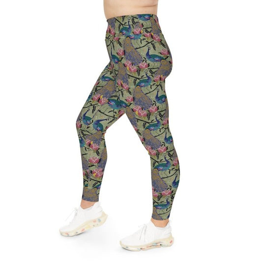 Peacock Palace Curvy Leggings 2xl-6xl