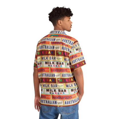 Aussie Milk Bar Signs Hawaiian Shirt