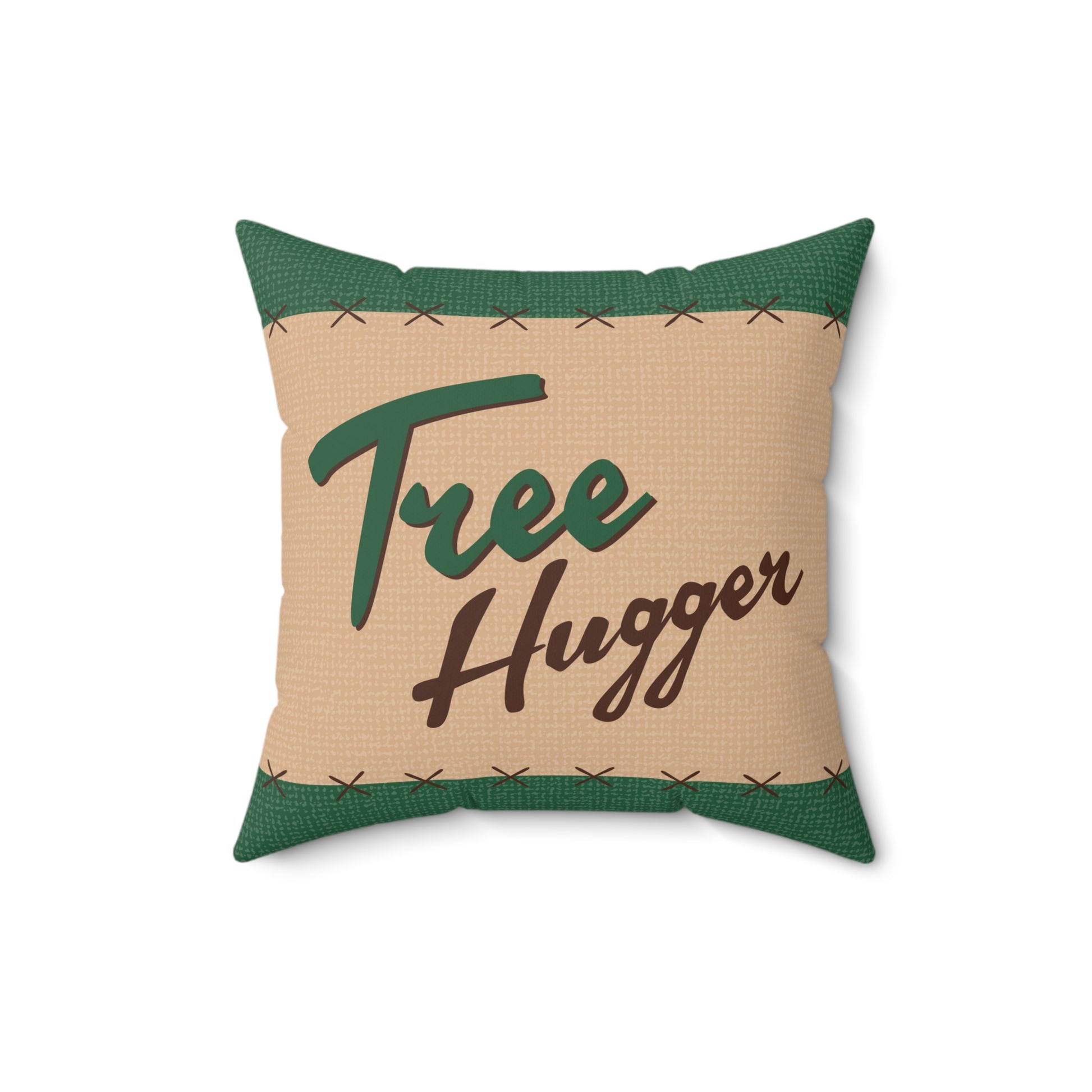 Tree Hugger faux suede cushion