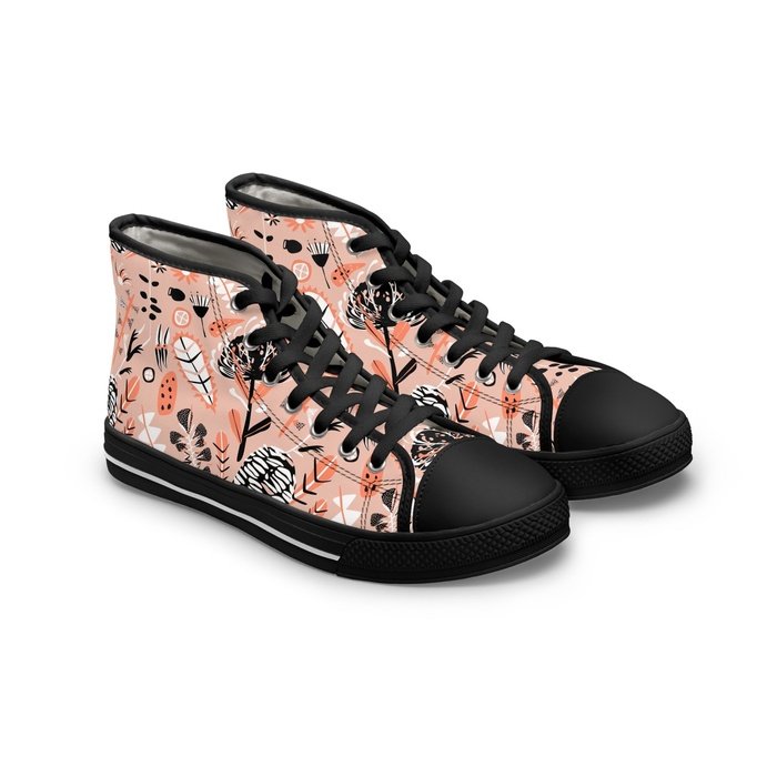 Australian Botanical high top womens canvas sneakers