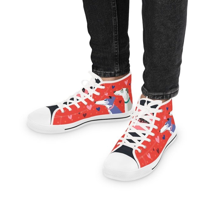 Greyhound Love high top mens sneakers