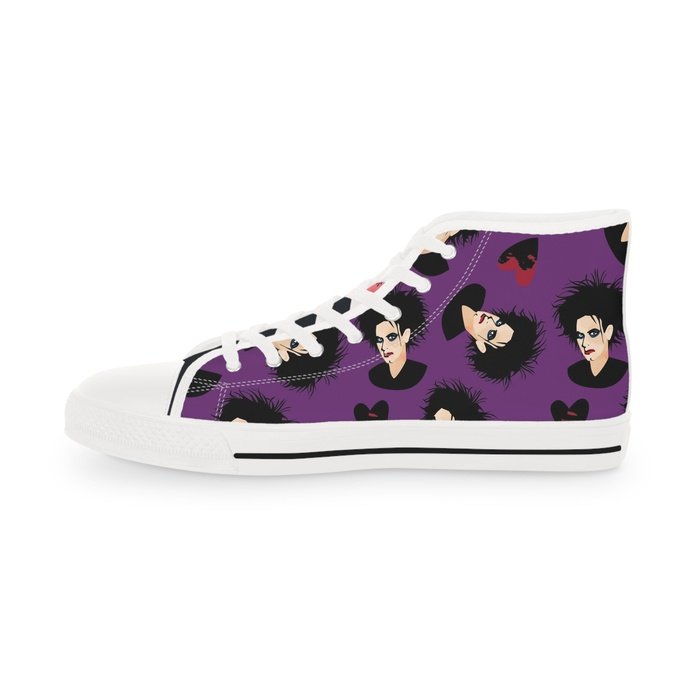 Mr Smith purple high top mens sneakers