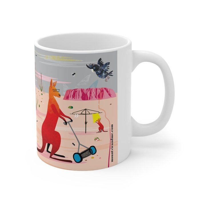 Australiana Big Red Kangaroo mug