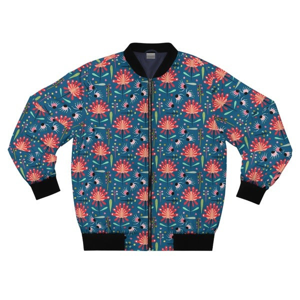 Abstract Waratah Men's Bomber Jacket