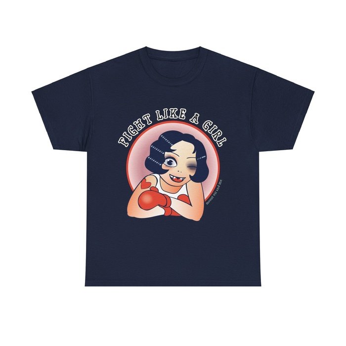 Fight like a girl feminist classic t shirt