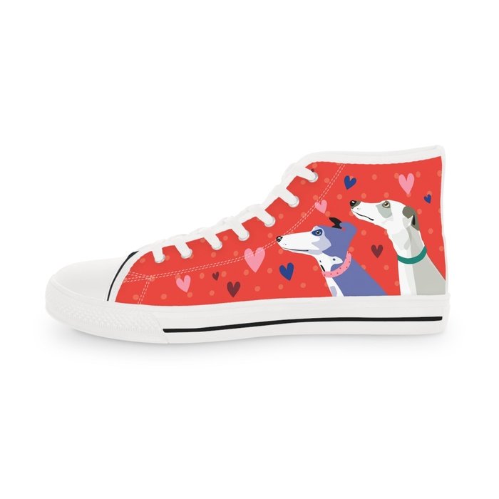 Greyhound Love high top mens sneakers