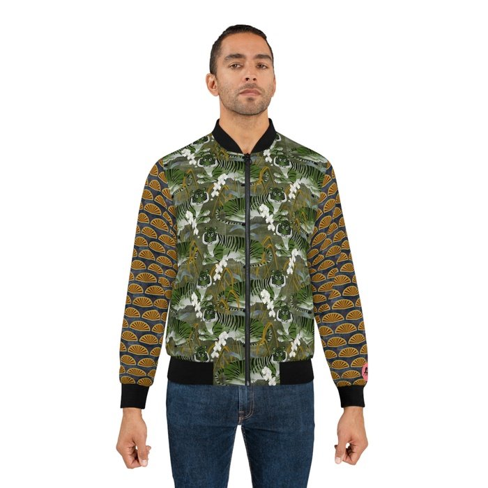 Green Tiger Men's Bomber Jacket