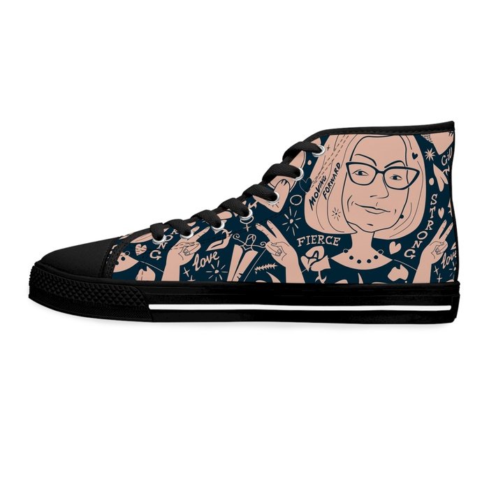 Not Now Not Ever Tattoo Gillard high top womens sneakers