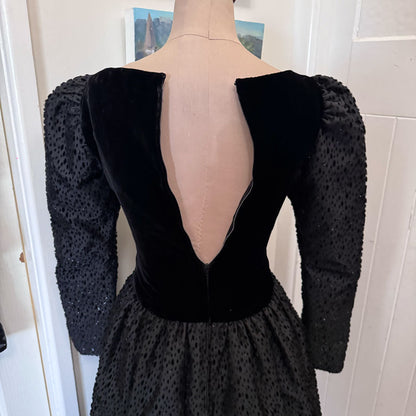 Black vintage formal dress