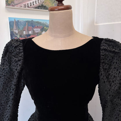 Black vintage formal dress