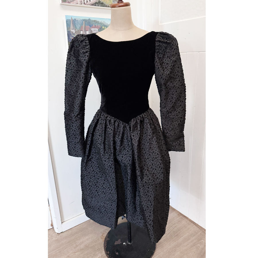 Black vintage formal dress