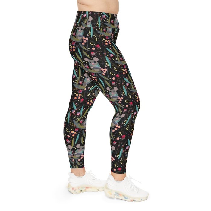 Curvy Eastern Pygmy Possum Leggings 2xl-6xl