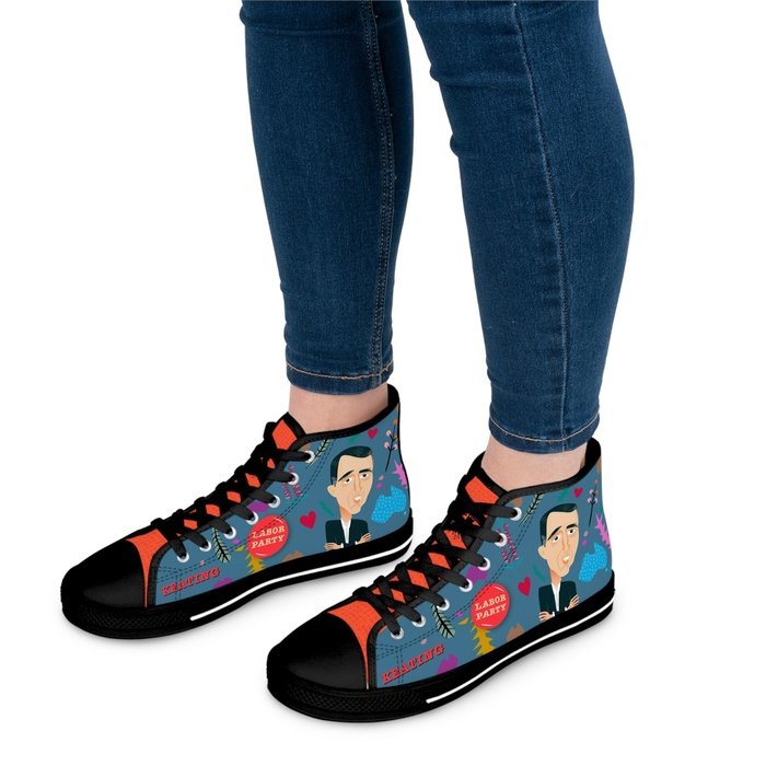 Paul Keating high top womens canvas sneakers